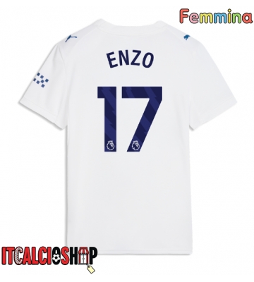 Manchester City Enzo Fernandez #17 Terza Maglia Femmina 2026-27 Manica Corta